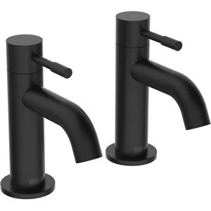 Bristan Mila 3/4 Blk Bath Pillar Taps Pair - Faucet Bristan Mila 3/4 Blk Bath Pillar Taps Pair - Faucet