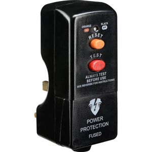 Prise de sécurité à courant résiduel Masterplug PRCDKB Noir - Publicité Prise de sécurité à courant résiduel Masterplug PRCDKB Noir - Publicité