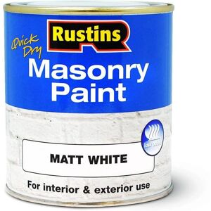 Rustins Masonry Paint White - 250ml - Exterior Paint Rustins Masonry Paint White - 250ml - Exterior Paint