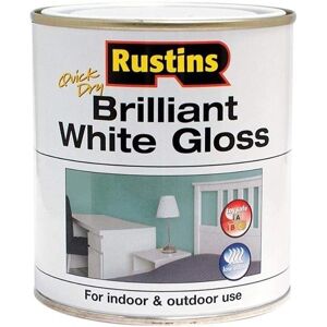 Rustins White Gloss Paint 1L - Interior & Exterior Finish Rustins White Gloss Paint 1L - Interior & Exterior Finish