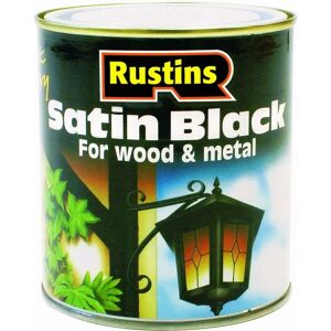 Rustins Satin Black Paint - Quick Drying 2.5 Litre - Paint Rustins Satin Black Paint - Quick Drying 2.5 Litre - Paint