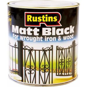 Rustins Black Paint - Quick Drying 500ml - Paint & Wallpaper Rustins Black Paint - Quick Drying 500ml - Paint & Wallpaper