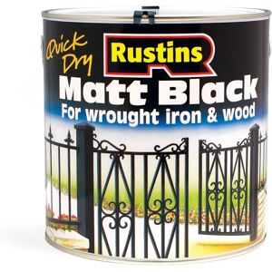 Rustins Rustins BLAM2500 Matt Black Paint - Quick Drying - 2.5 L Rustins Rustins BLAM2500 Matt Black Paint - Quick Drying - 2.5 L