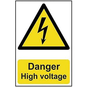 Panneau de Danger Haute Tension PVC 200 x 300mm - Signal de Sécurité - Publicité Panneau de Danger Haute Tension PVC 200 x 300mm - Signal de Sécurité - Publicité