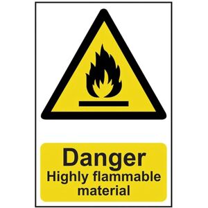 Scan Matériau Hautement Inflammable PVC 200 x 300mm - Panneau - Publicité Scan Matériau Hautement Inflammable PVC 200 x 300mm - Panneau - Publicité