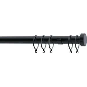 JD Williams - 28mm Matte Black Stud Curtain Pole - Pole JD Williams - 28mm Matte Black Stud Curtain Pole - Pole