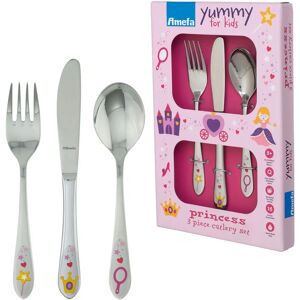 Amefa Princess Kids Cutlery Set - Stainless Steel, Dishwasher Safe, Gift Box - For Children Amefa Princess Kids Cutlery Set - Stainless Steel, Dishwasher Safe, Gift Box - For Children