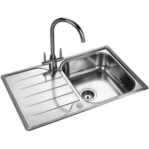 Rangemaster Michigan Stainless Steel Reversible 1 Bowl Sink - Kitchen Sink Rangemaster Michigan Stainless Steel Reversible 1 Bowl Sink - Kitchen Sink