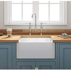 Rangemaster Belfast Farmhouse Kitchen Sink Single Bowl Ceramic White - Kitchen Sink Rangemaster Belfast Farmhouse Kitchen Sink Single Bowl Ceramic White - Kitchen Sink