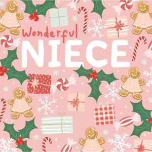 Woodmansterne - Candy Cane Lane - Wonderful Niece - Card Woodmansterne - Candy Cane Lane - Wonderful Niece - Card