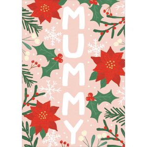 Woodmansterne Mummy Poinsettia Christmas Card - Christmas Card Woodmansterne Mummy Poinsettia Christmas Card - Christmas Card