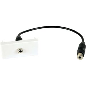 AV Link 122.525UK Muurplaat - Stereo Mini Jack, Wit AV Link 122.525UK Muurplaat - Stereo Mini Jack, Wit