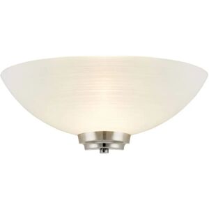 Endon Lighting Welles Wall Light - Satin Chrome E27 Indoor Wall Uplighter Endon Lighting Welles Wall Light - Satin Chrome E27 Indoor Wall Uplighter