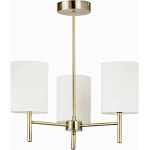 Endon Lighting Brio 3 Light Semi Flush Ceiling Light - Antique Brass Endon Lighting Brio 3 Light Semi Flush Ceiling Light - Antique Brass