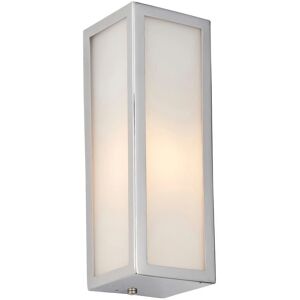 Netlighting Newham Chrome Frosted Glass Wall Light - Wall Light Netlighting Newham Chrome Frosted Glass Wall Light - Wall Light