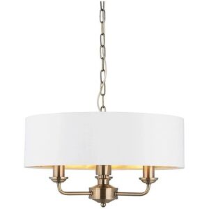 Endon Highclere Antique Brass Ceiling Pendant - Ceiling Lamp Endon Highclere Antique Brass Ceiling Pendant - Ceiling Lamp