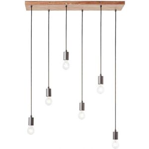 Endon Stellan Plate Pendant Ceiling Lamp - Anthracite - 6 Lights - Dimmable Endon Stellan Plate Pendant Ceiling Lamp - Anthracite - 6 Lights - Dimmable