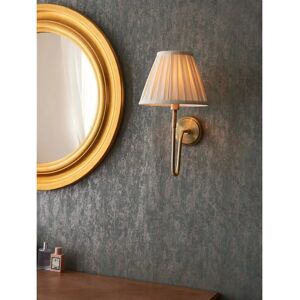 Endon Endon Rouen & Carla Wall Lamp - Cream, Antique Brass - Wall Light Endon Endon Rouen & Carla Wall Lamp - Cream, Antique Brass - Wall Light