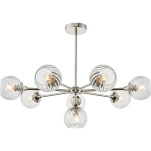 Endon Allegra 8 Light Multi Arm Glass Shade Ceiling Pendant - Ceiling Pendant Endon Allegra 8 Light Multi Arm Glass Shade Ceiling Pendant - Ceiling Pendant