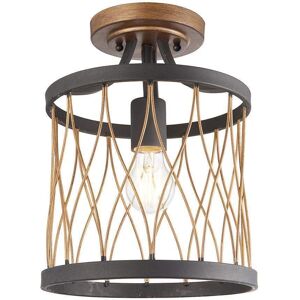 Endon Lighting Heston 1 Light Semi Flush Ceiling Fitting - Ceiling Light Endon Lighting Heston 1 Light Semi Flush Ceiling Fitting - Ceiling Light