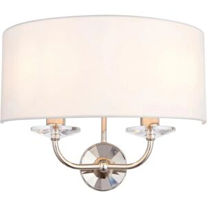Endon Nixon 2 Light Nickel Wall Light - Indoor Candle Endon Nixon 2 Light Nickel Wall Light - Indoor Candle