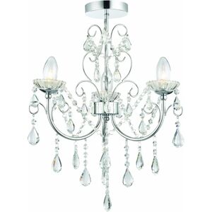 Endon Chrome 3-Light Semi Flush Ceiling Light - Ceiling Light Endon Chrome 3-Light Semi Flush Ceiling Light - Ceiling Light