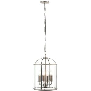 Endon Lighting Lambeth 4 Light Ceiling Pendant - Satin Nickel - Ceiling Pendant Endon Lighting Lambeth 4 Light Ceiling Pendant - Satin Nickel - Ceiling Pendant
