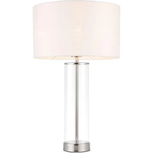 Netlighting Lessina Table Lamp - White, Faux Silk, E27 - Table Lamp Netlighting Lessina Table Lamp - White, Faux Silk, E27 - Table Lamp
