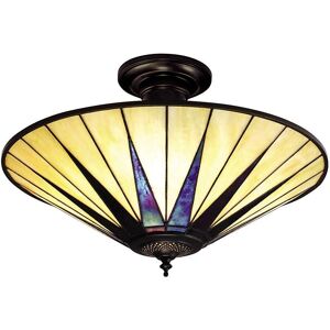 Interiors 1900 Black Dark Star Large Semi Flush Ceiling Light - Ceiling Light Interiors 1900 Black Dark Star Large Semi Flush Ceiling Light - Ceiling Light