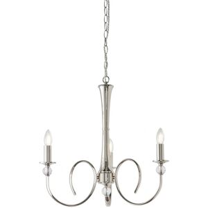 Interiors 1900 Lighting Fabia - 3 Light Multi Arm Lamp Pendant - Crystal - Chandelier Interiors 1900 Lighting Fabia - 3 Light Multi Arm Lamp Pendant - Crystal - Chandelier