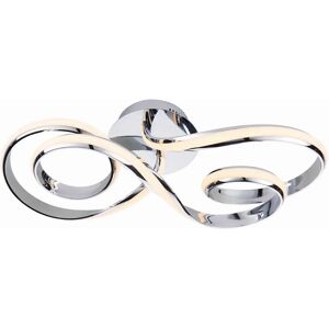 Endon Lighting Aria Semi Flush Chrome White LED 1 Light Dimmable IP20 Endon Lighting Aria Semi Flush Chrome White LED 1 Light Dimmable IP20