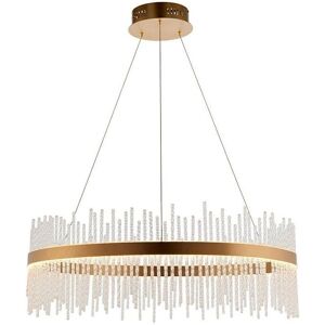 Edit Lighting Langham Glass LED Chandelier - Gold - 57W - Elegant Ceiling Light Edit Lighting Langham Glass LED Chandelier - Gold - 57W - Elegant Ceiling Light