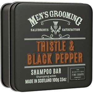 Scottish Fine Soaps Thistle & Black Pepper Shampoo Bar in a Tin 100g - Shampoo Bar - Publicité Scottish Fine Soaps Thistle & Black Pepper Shampoo Bar in a Tin 100g - Shampoo Bar - Publicité