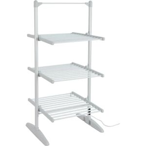 Igenix 3 Tiered Heated Airer - Fast Drying, Silver Igenix 3 Tiered Heated Airer - Fast Drying, Silver