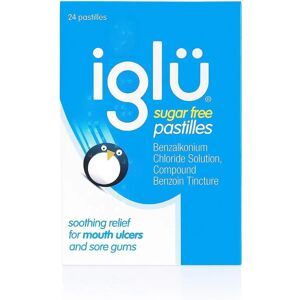 Iglu Brand Mouth Ulcer Pastilles - 24, Sugar-Free, Soothing Relief Iglu Brand Mouth Ulcer Pastilles - 24, Sugar-Free, Soothing Relief
