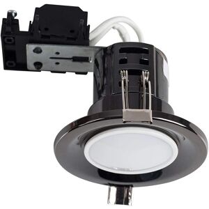ValueLights GU10 Black Chrome Recessed Downlight - Downlight ValueLights GU10 Black Chrome Recessed Downlight - Downlight