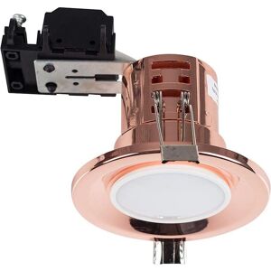 ValueLights Copper Fire Rated GU10 Downlight - Recessed Ceiling Spotlights ValueLights Copper Fire Rated GU10 Downlight - Recessed Ceiling Spotlights
