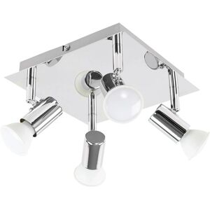 ValueLights Model - 4-Way Silver Ceiling Spotlight ValueLights Model - 4-Way Silver Ceiling Spotlight