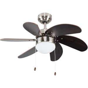 ValueLights Typhoon Silver Ceiling Fan - Ceiling Fan ValueLights Typhoon Silver Ceiling Fan - Ceiling Fan