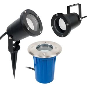 ValueLights Berwick Silver Outdoor Ground Spike Light - Ground, Wall, Spike Light ValueLights Berwick Silver Outdoor Ground Spike Light - Ground, Wall, Spike Light