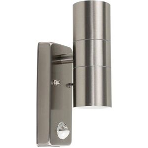 Alpha Stainless Steel Up Down Wall Light with PIR Sensor - Outdoor IP44 Alpha Stainless Steel Up Down Wall Light with PIR Sensor - Outdoor IP44