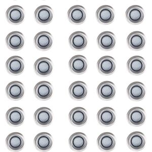 MiniSun 40mm White LED Garden Decking Lights - IP67 MiniSun 40mm White LED Garden Decking Lights - IP67