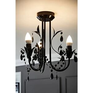 ValueLights Odelia 3 Way Black Ceiling Light - Ceiling Light ValueLights Odelia 3 Way Black Ceiling Light - Ceiling Light
