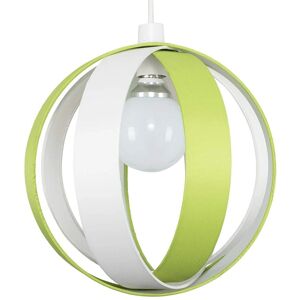 ValueLights J90 Green Fabric Cocoon Globe Pendant - Ceiling Light ValueLights J90 Green Fabric Cocoon Globe Pendant - Ceiling Light