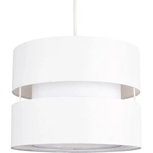 ValueLights MiniSun - Modern 2 Tier Cylinder Ceiling Pendant Light Shade in a Cream Finish ValueLights MiniSun - Modern 2 Tier Cylinder Ceiling Pendant Light Shade in a Cream Finish