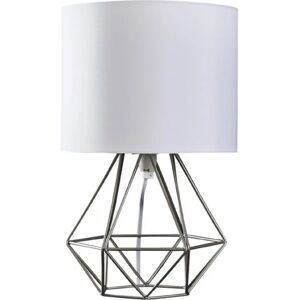 ValueLights Model - Modern Geometric Table Lamp - Silver ValueLights Model - Modern Geometric Table Lamp - Silver