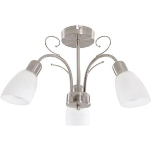 ValueLights Nylan 3-Way Brushed Chrome Ceiling Bar Light - Ceiling Light ValueLights Nylan 3-Way Brushed Chrome Ceiling Bar Light - Ceiling Light