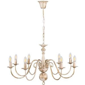 ValueLights Gothica 8 Way White Ceiling Light - Ceiling Light Chandelier ValueLights Gothica 8 Way White Ceiling Light - Ceiling Light Chandelier