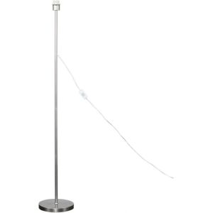 ValueLights Charlie Modern Stem Brushed Chrome Floor Lamp - Floor Lamp ValueLights Charlie Modern Stem Brushed Chrome Floor Lamp - Floor Lamp