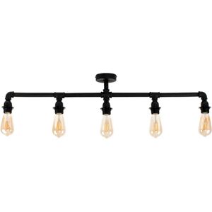ValueLights Luiggi 5 Way Black Ceiling Bar Light - Ceiling Bar Light ValueLights Luiggi 5 Way Black Ceiling Bar Light - Ceiling Bar Light